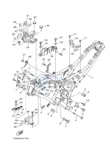 MT07A MT-07 ABS 700 (1XBC) drawing FRAME