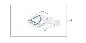 CBR600RA9 BR / ABS MME - (BR / ABS MME) drawing SEAT COWL*NHA66P*