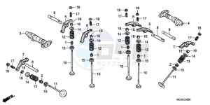 VT750CA9 UK - (E / MKH MME ST) drawing CAMSHAFT