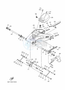 MT-10 MTN1000 (B67J) drawing REAR ARM