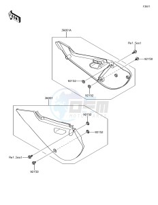 KX65 KX65AFF EU drawing Side Covers