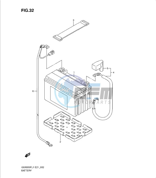 BATTERY (GSX650FL1 E21)