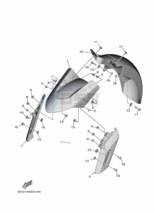 XP530D-A TMAX DX ABS (BC3D) drawing FENDER