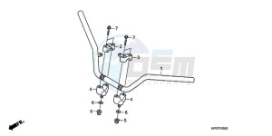 TRX500FEA Australia - (U / EC) drawing HANDLE PIPE