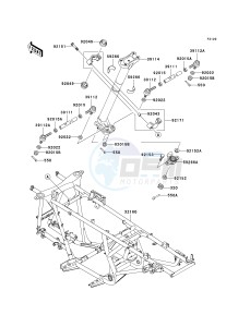 KVF 650 A [PRAIRIE 650 4X4] (A1) [PRAIRIE 650 4X4] drawing FRAME