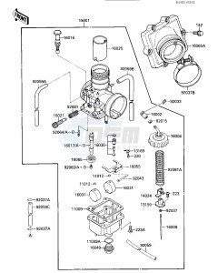 KXF 250 A [TECATE 4] (A1-A2) [TECATE 4] drawing CARBURETOR-- KXF250-A1- -