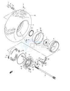 LT-F500F (E24) drawing RIGHT REAR WHEEL (MODEL K1 K2)