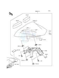 ER-6N_ABS ER650FCF XX (EU ME A(FRICA) drawing Accessory(Single Seat Cover)