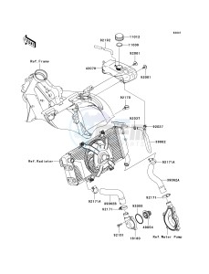 EX 650 A [NINJA 650R] (A6F-A8F) A6F drawing WATER PIPE