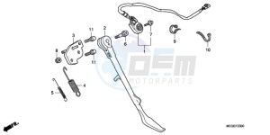 VT750C9 Korea - (KO / MK) drawing SIDE STAND