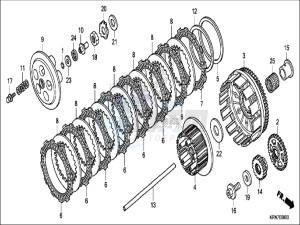 CRF250RH Europe Direct - (ED) drawing CLUTCH