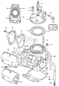 RM250 (T-V-W-X-Y) drawing CYLINDER (MODEL T V W)