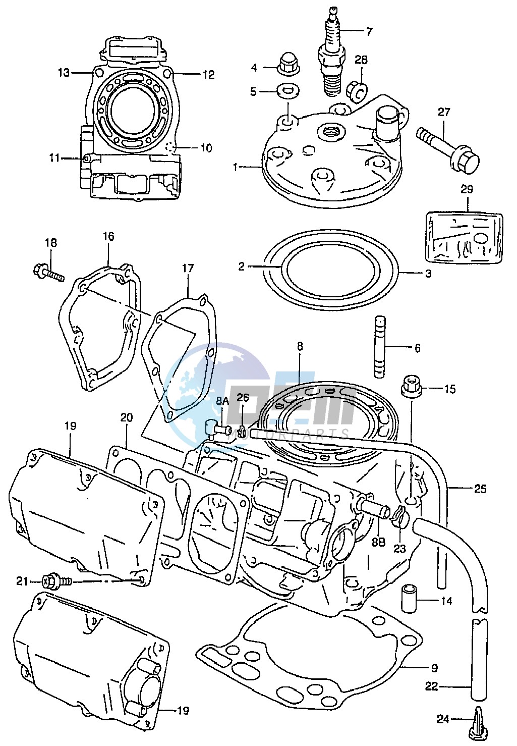 CYLINDER (MODEL T V W)