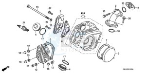 CRF50F9 Europe Direct - (ED) drawing CYLINDER HEAD COVER