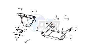 GTS 300I ABS L7 drawing REAR FENDER / INNER SHIELD