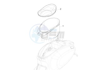 PRIMAVERA 150 4T 3V IE NOABS E3 (NAFTA) drawing Helmet housing - Undersaddle