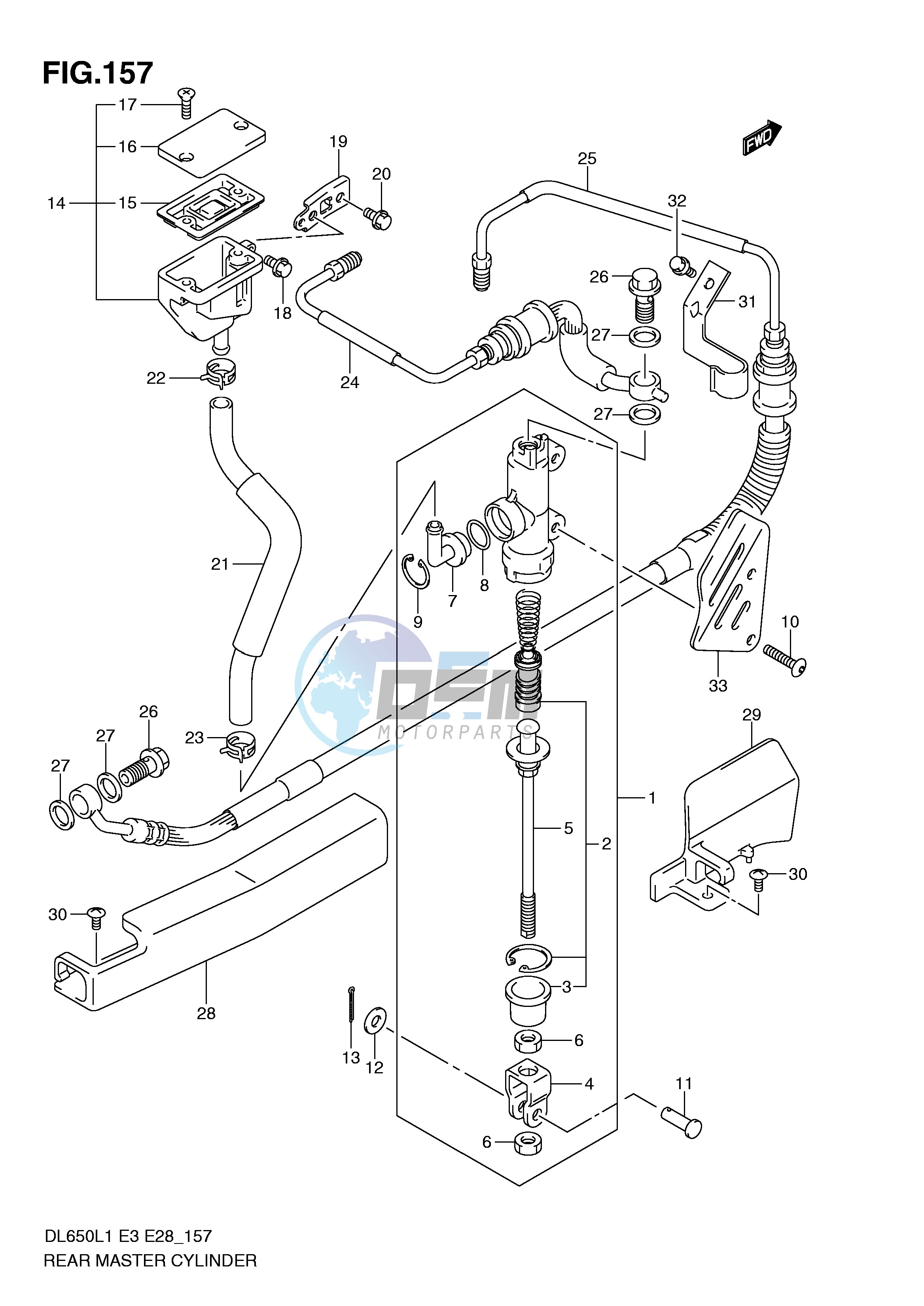 REAR MASTER CYLINDER (DL650AL1 E3)