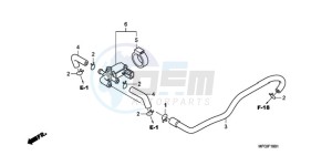 CB600FA3A UK - (E / ABS MKH ST) drawing AIR INJECTION CONTROL VALVE