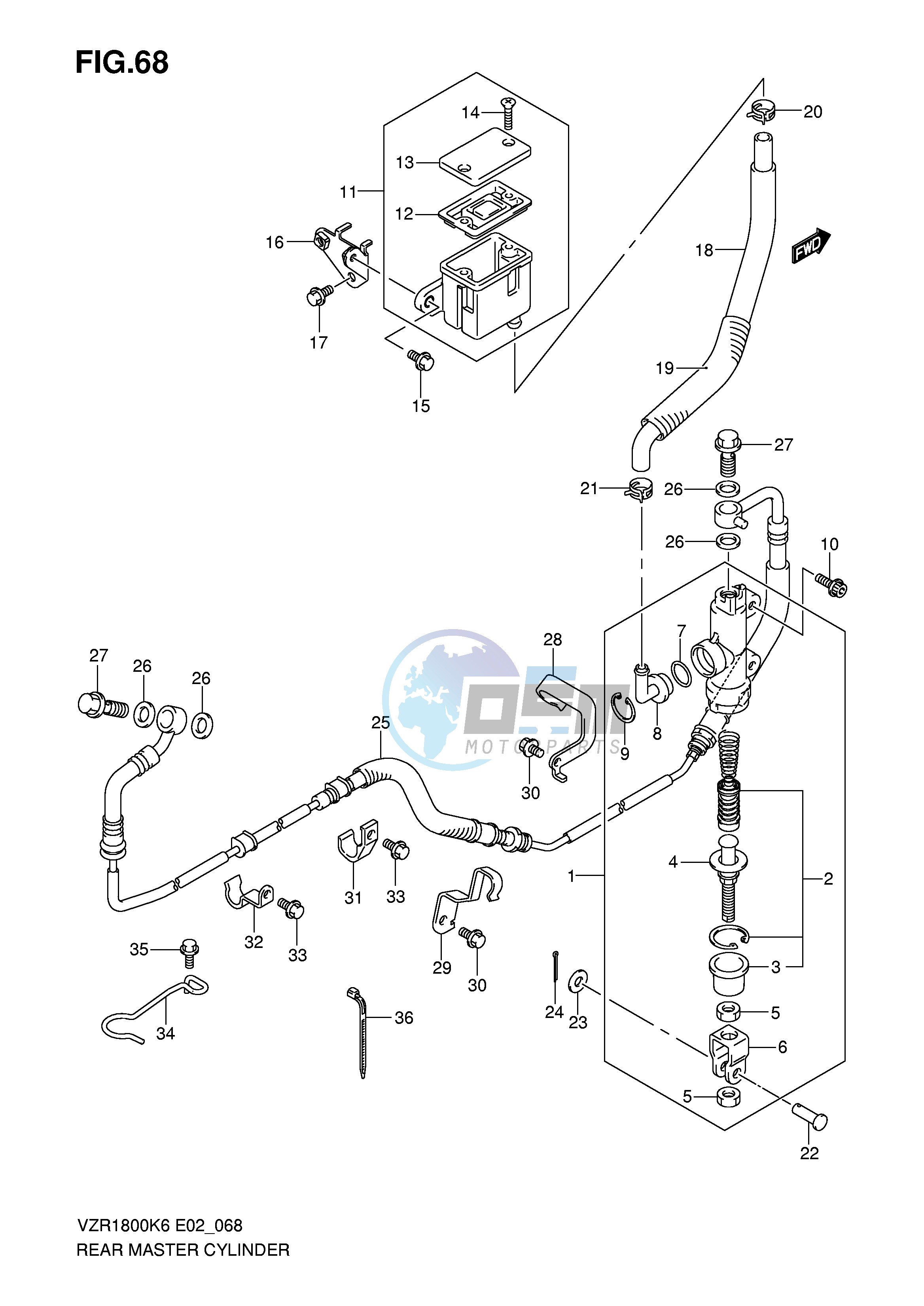 REAR MASTER CYLINDER