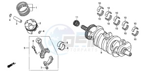 CBF600NA drawing CRANKSHAFT/PISTON (CBF600S8/SA8/N8/NA8)