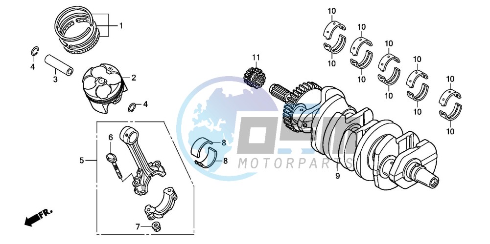 CRANKSHAFT/PISTON (CBF600S8/SA8/N8/NA8)