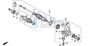 TRX300FW FOURTRAX drawing KNUCKLE (4WD)