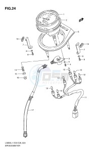 LS650 (E3-E28) SAVAGE drawing SPEEDOMETER (LS650L1 E3)