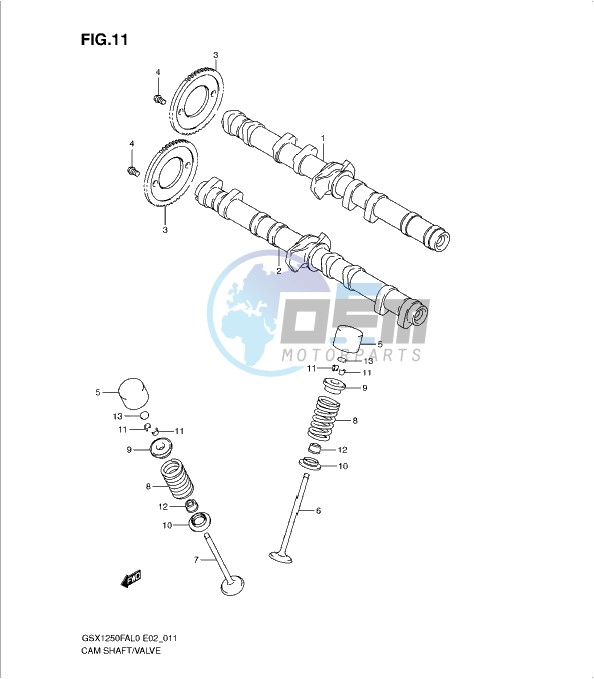 CAM SHAFT - VALVE