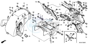 GL1800C drawing REAR FENDER (GL1800C/ D/ E/ F/ G)