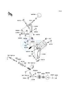 MULE 600 KAF400-B1 EU drawing Shift Lever(s)