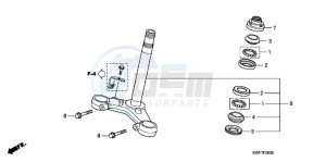 CBF125MB drawing STEERING STEM