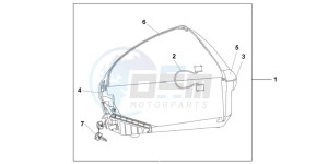 CBF1000FB drawing 45L TOP BOX COOL WHITE