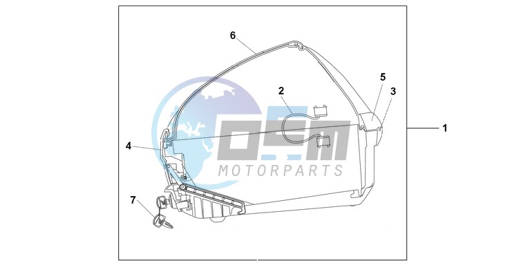 45L TOP BOX COOL WHITE