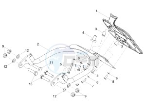 V7 III Anniversario 750 e4 (EMEA) drawing Rear body