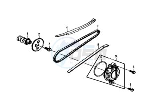 SYMPHONY SR 50 L6 drawing CHAIN / CHAIN TENSIONER  / CHAIN GUIDE