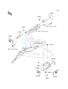 KLX 140 A [KLX140] (A8F-A9FA) A9F drawing REFLECTORS-- A8F_A9F- --- CN- -