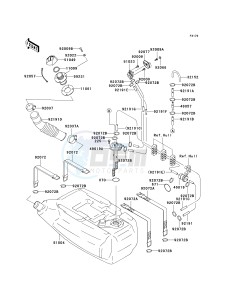 JT 900 E [900 STX] (E6F) E6F drawing FUEL TANK