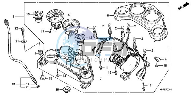 METER (CBR125RW7/RW9/RWA)