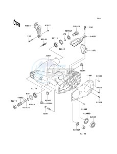 KSV 700 A [KFX 700] (A6F-A9F) A7F drawing SWINGARM