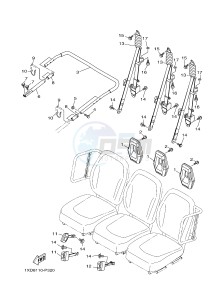 YXM700E YXM700PF VIKING (1XPH) drawing SEAT 2