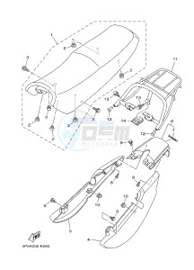 YBR125E (BN96) drawing SEAT