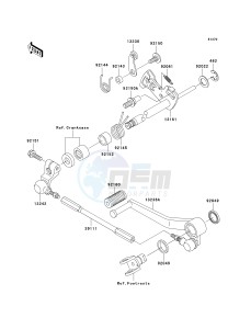 ZX 900 F [NINJA ZX-9R] (F1-F2) [NINJA ZX-9R] drawing GEAR CHANGE MECHANISM