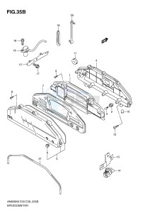 AN650 (E3-E28) Burgman drawing SPEEDOMETER (AN650L0 AL0)