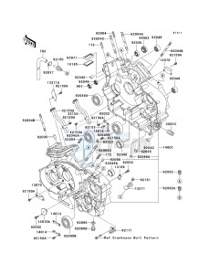 VN 1600 B [VULCAN 1600 MEAN STREAK] (B6F-B8FA) B6F drawing CRANKCASE