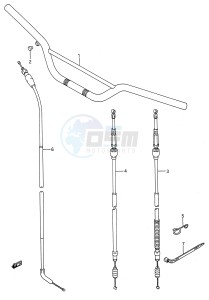 RM125 (E28) drawing HANDLEBAR