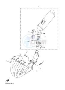 FZ8-N FZ8 (NAKED) 800 (2SH4) drawing EXHAUST