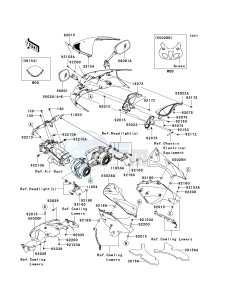 ZX 600 P [NINJA ZX-6R] (7F-8FA) P8F drawing COWLING