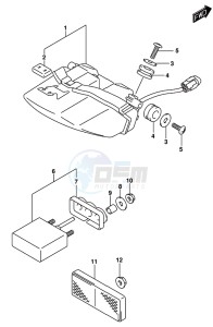 GSX-R1000 ARZ drawing REAR COMBINATION LAMP