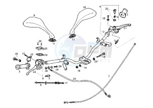 BOULEVARD - 200 drawing HANDLEBAR-DRIVE CONTROLS