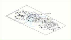 CRUISYM a 125 (LV12W3Z1-EU) (E5) (M3) drawing AIR CLEANER